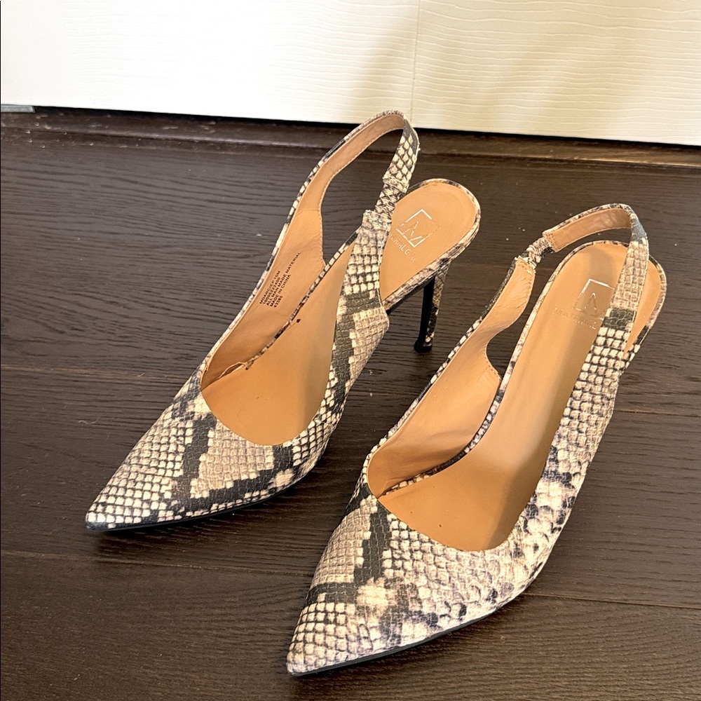 Material Girl Slingback Heels